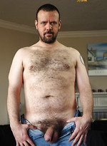 Mature hairy man Ceasar Calderon shows his cock by Pantheon Bear