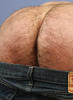 Rocky LaBarre shows his muscled hairy butt by Pantheon Bear With Rocky LaBarre