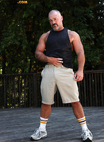 Bronson Gates shows his muscle hairy body by Pantheon Bear With Bronson Gates