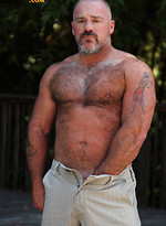 Bronson Gates shows his muscle hairy body by Pantheon Bear With Bronson Gates
