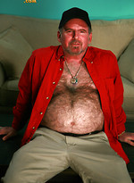 David Kavo strokes his small cock by Pantheon Bear
