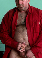 David Kavo strokes his small cock by Pantheon Bear