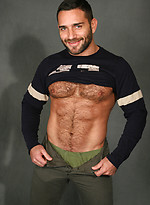 Hairy muscle man Edu Boxer by Pantheon Bear With Edu Boxer