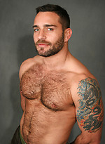 Hairy muscle man Edu Boxer by Pantheon Bear With Edu Boxer
