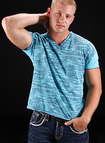 Hot stud Lars strokes dick by ChaosMen