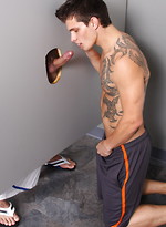 Haigan and  Kristopher gloryhole blowjob and facial by ChaosMen