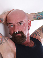 Bald hairy bear Tex Madux naked by Pantheon Bear With Tex Madux