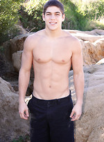 Hot young athlete Gregory shows his muscle body and strokes by SeanCody