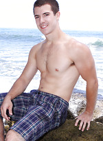 Brunette stud Logan strokes dick by SeanCody
