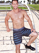 Hot muscle athlete Christian jacking off dick by SeanCody