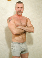 Hairy muscle bear Brando naked by Pantheon Bear