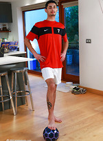 Straight Footballer Ronaldo Lets Justin Wank and Suck his Uncut Cock then Kisses & Spunks on his Chest! by English Lads