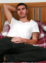 Straight Footballer Ryan Strips off & Waves his Massive Uncut Cock at Us! by English Lads