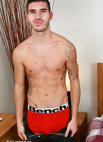 Straight Footballer Ryan Strips off & Waves his Massive Uncut Cock at Us! by English Lads