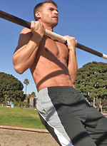 Hot athlete Gustav shows his beautiful sixpack, workout outdoors and then strokes his cock by SeanCody
