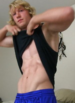 Blond twink shows his six pack - Ridge :peep by ChaosMen