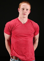 Red stud Brant strokes dick and shoots load by ChaosMen