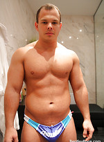 Muscle bear Dennis - Shower time by Bentley Race