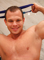 Muscle bear Dennis - Shower time by Bentley Race