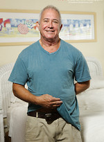 Hairy silver daddy Dick Ryan shows his fat uncut dick by Hot Older Male