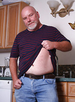 Bald daddy Sterling Steel shows his small cock by Hot Older Male