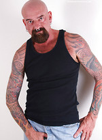 Tattooed bear Tex Madux naked by Hot Older Male With Tex Madux