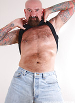 Tattooed bear Tex Madux naked by Hot Older Male With Tex Madux