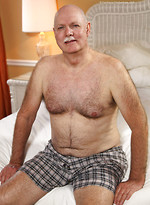 Bald daddie Jerry Joe naked by Hot Older Male