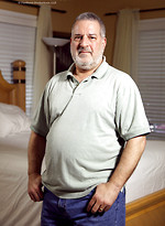 Chubby daddy Luciano shows his boner by Hot Older Male