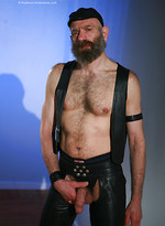 Dan Black in a leather gear by Hot Older Male