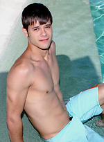 Keith sweeming in a pool and jacking off dick after by SeanCody