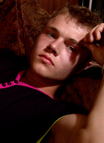 Muscled twink Alick rubs down his finely-tuned physique for the camera by Teens and Twinks