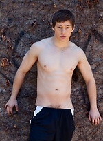 Max Steel shows his cock and butt outdoors by Randy Blue With Max Steel