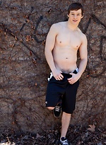 Max Steel shows his cock and butt outdoors by Randy Blue With Max Steel
