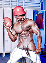 Ebony athlet getting horny at the Locker Room by BlackNHung