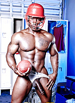 Ebony athlet getting horny at the Locker Room by BlackNHung