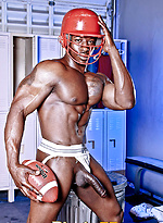 Ebony athlet getting horny at the Locker Room by BlackNHung