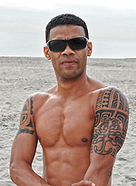 Marcos at the beach by Finest Latin Men