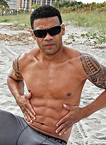 Marcos at the beach by Finest Latin Men