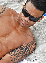 Marcos at the beach by Finest Latin Men