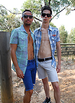 Ryan and Diego fucking in the Australian bush by Bentley Race