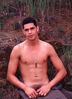 Latino army mechanic naked outdoors by Young Hot Latinos