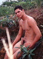Latino army mechanic naked outdoors by Young Hot Latinos