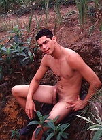 Latino army mechanic naked outdoors by Young Hot Latinos