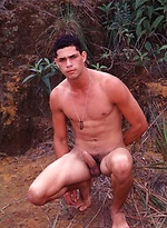 Latino army mechanic naked outdoors by Young Hot Latinos