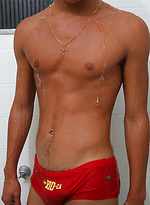Latin twin Alex F in a shower by BangBang Boys With Alex F
