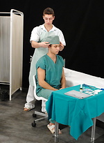 Euro doctors horny threesome by William Higgins