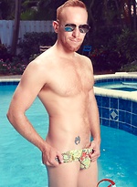 Steven Ponce posing by the pool by High Perfomance Men With Steven Ponce