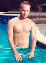 Steven Ponce posing by the pool by High Perfomance Men With Steven Ponce