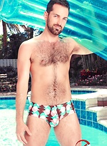 Hairy hunk Rich Kelly posing naked outdoors by High Perfomance Men With Rich Kelly